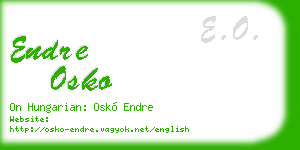 endre osko business card